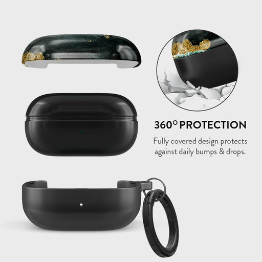Northern Lights - Marble Samsung Galaxy Buds Live Case 2