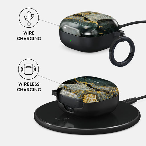 Northern Lights - Marble Samsung Galaxy Buds Live Case 3