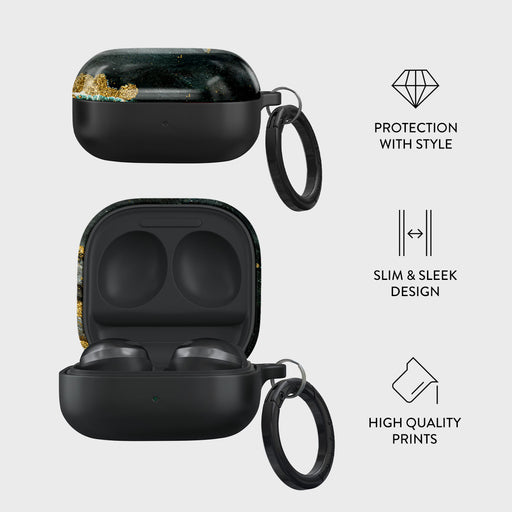 Northern Lights - Marble Samsung Galaxy Buds Live Case 4