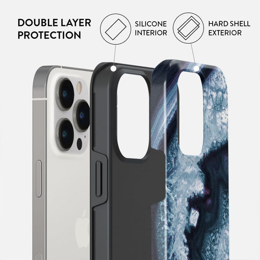 Frozen Lake - Gray Marble iPhone 13 Pro Max Case 6