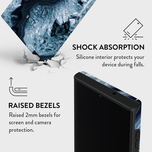 Frozen Lake - Gray Marble Samsung Galaxy S23 Ultra Case 8