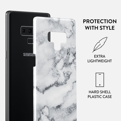 White Winter - Classy Marble Samsung Galaxy Note 9 Case 2