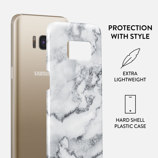 White Winter - Classy Marble Samsung Galaxy S8 Case 2