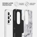 White Winter - Classy Marble Samsung Galaxy A53 Case 2
