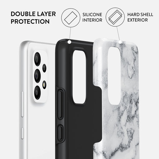 White Winter - Classy Marble Samsung Galaxy A53 Case 2