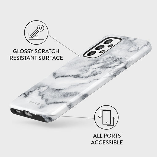 White Winter - Classy Marble Samsung Galaxy A53 Case 3