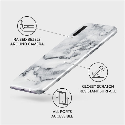 White Winter - Classy Marble Samsung Galaxy A70 Case 3