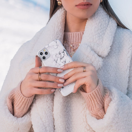 Frozen Lake - Gray Marble iPhone 13 Pro Max Case 25